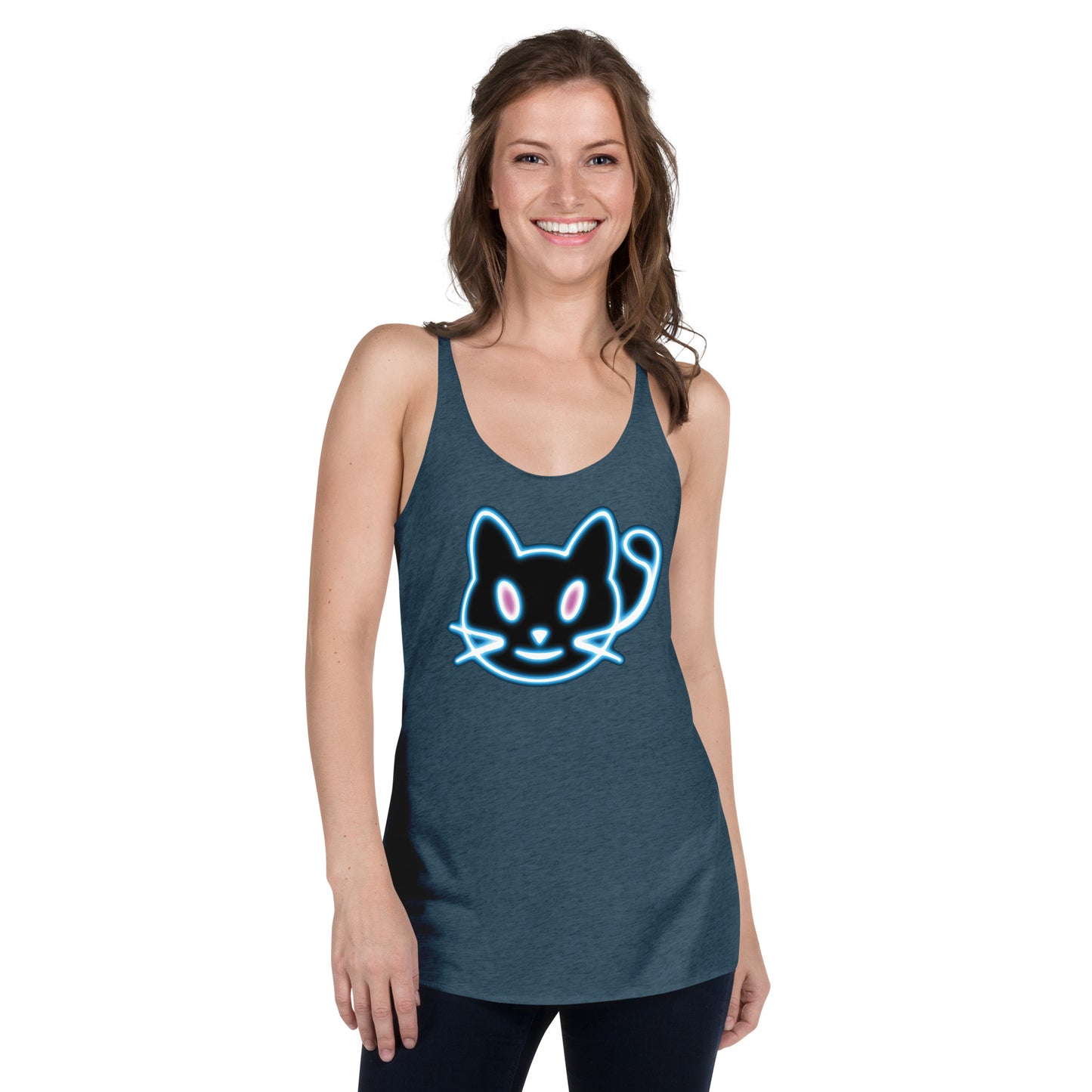 Neon Cat 2 - Women's Racerback Tank