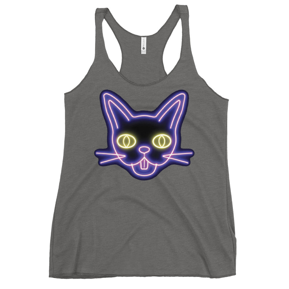 Neon Cat - Women's Racerback Tank