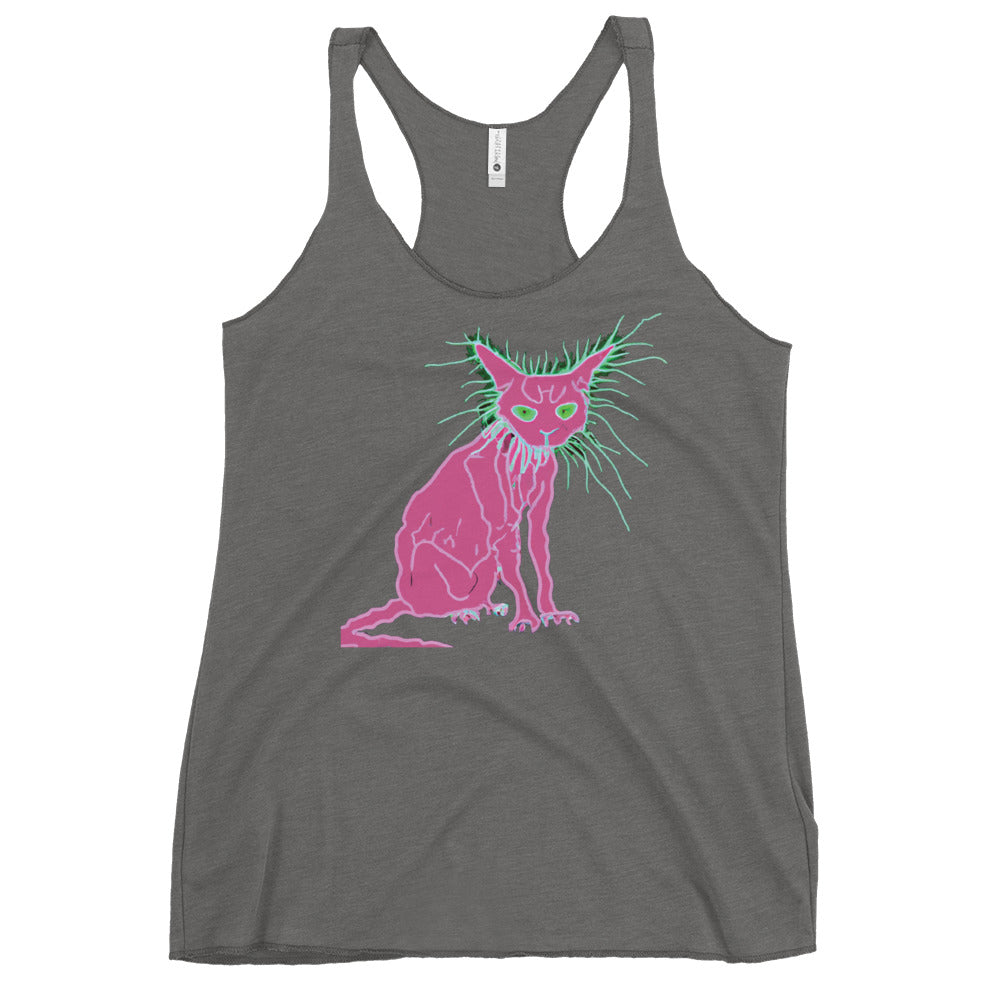 Pink Cat - Women's Racerback Tank