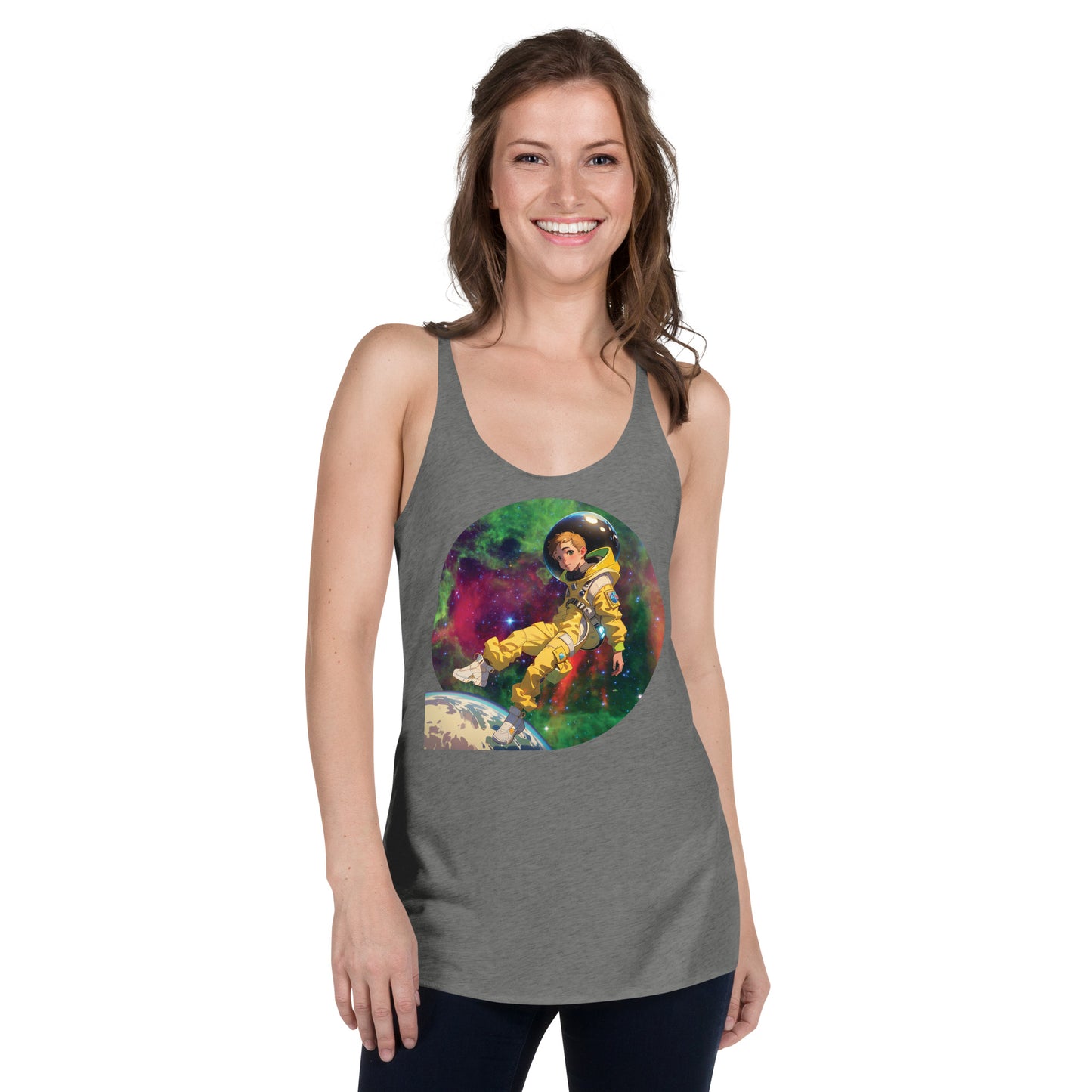 Nova in Space 2 - Women's Racerback Tank