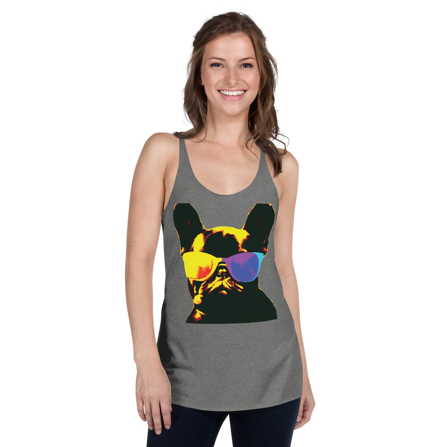 Gold Frenchie - Women's Racerback Tank