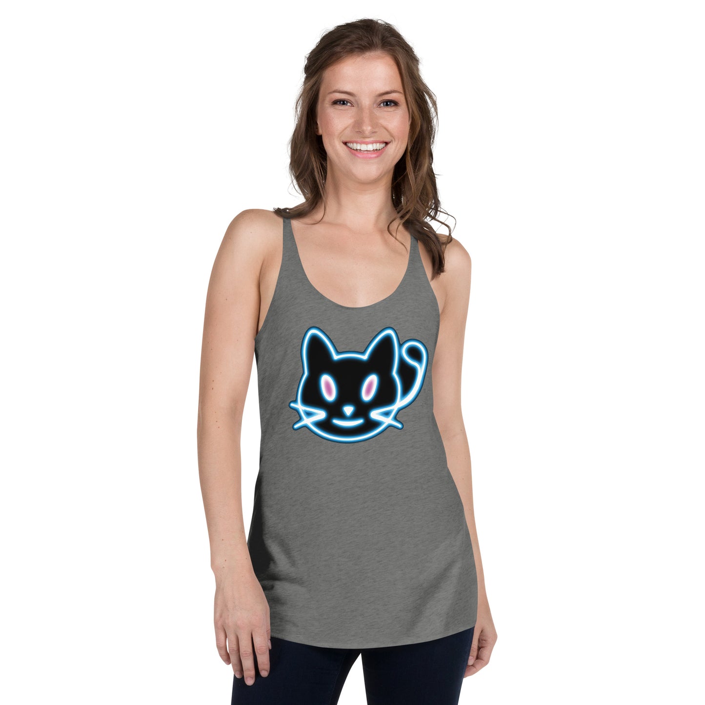 Neon Cat 2 - Women's Racerback Tank