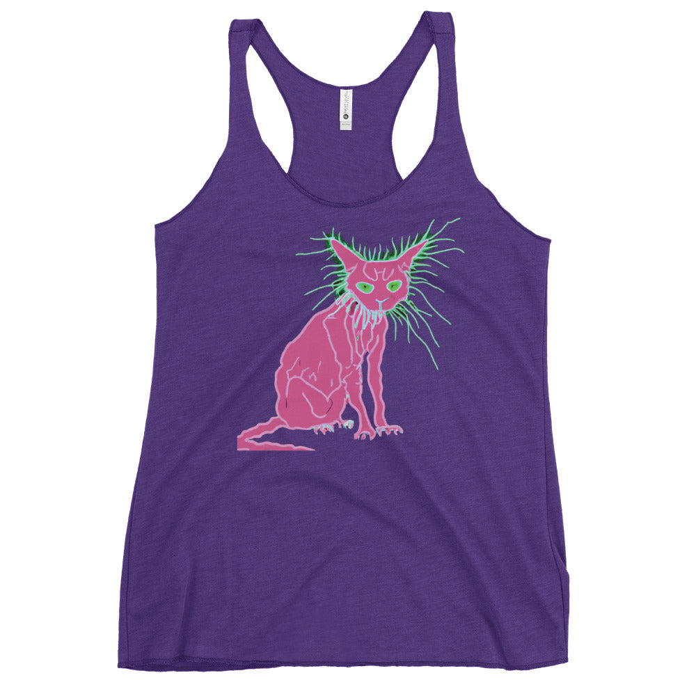 Pink Cat - Women's Racerback Tank