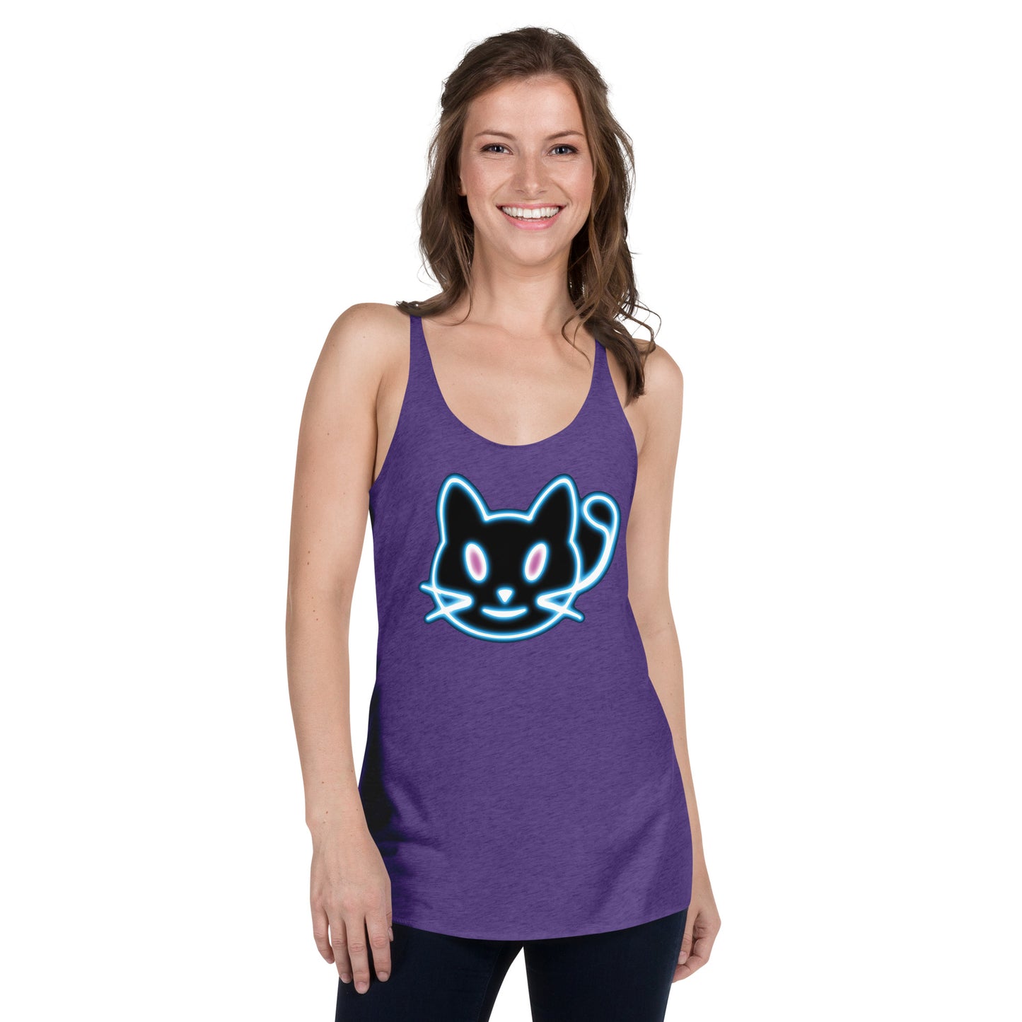 Neon Cat 2 - Women's Racerback Tank