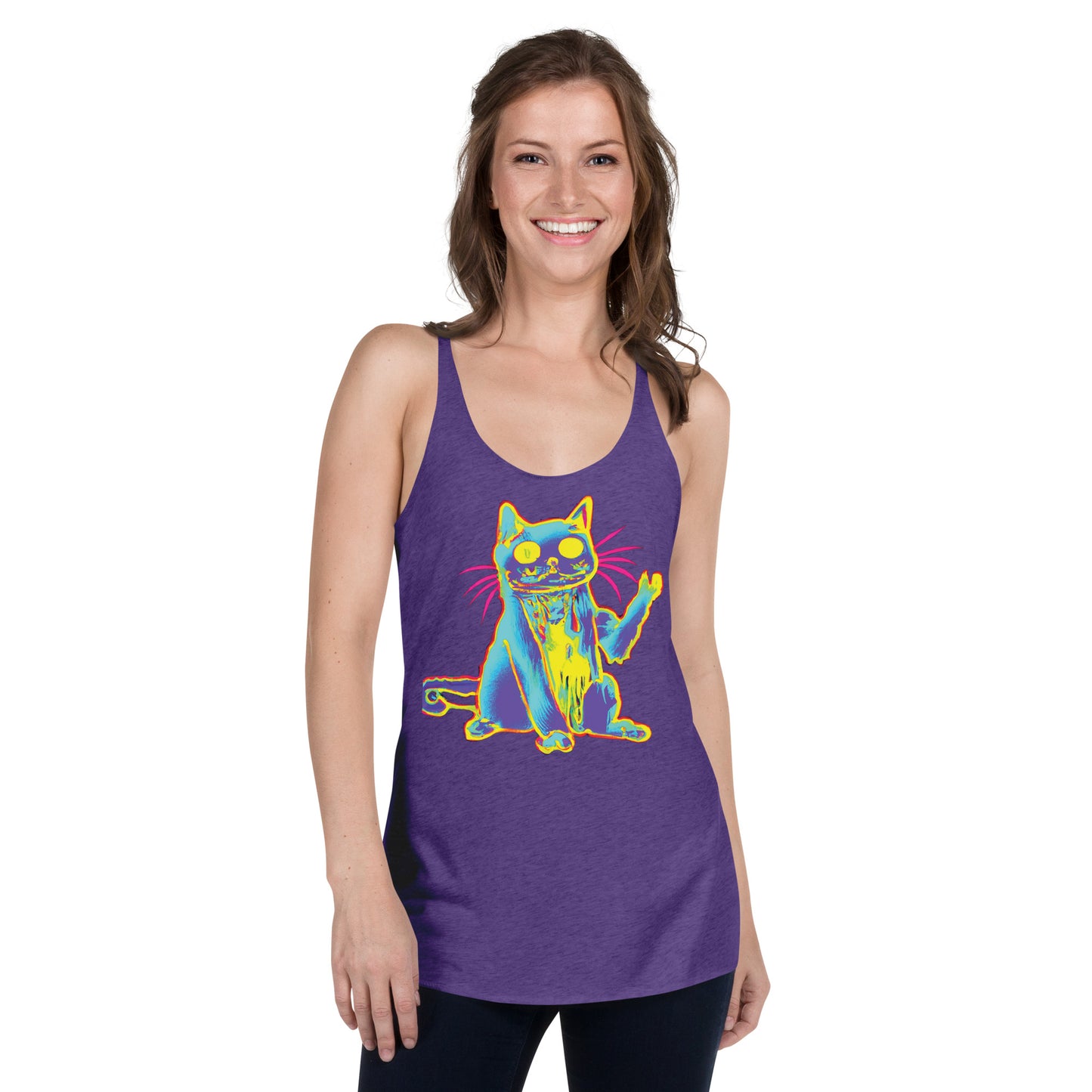 Trippy Cat -Women's Racerback Tank