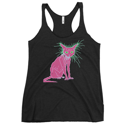 Pink Cat - Women's Racerback Tank