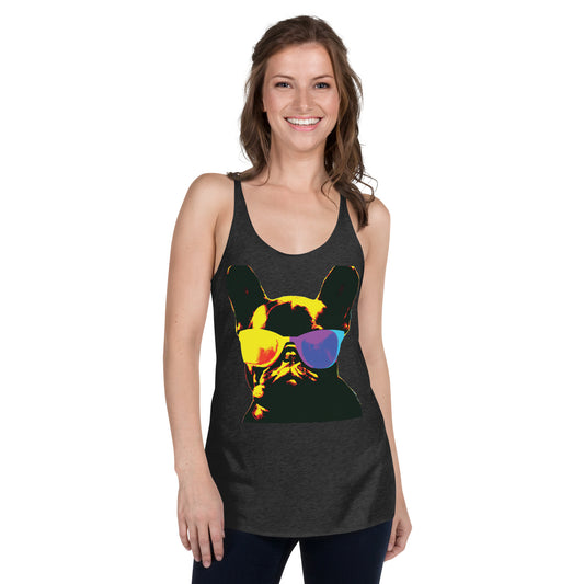 Gold Frenchie - Women's Racerback Tank