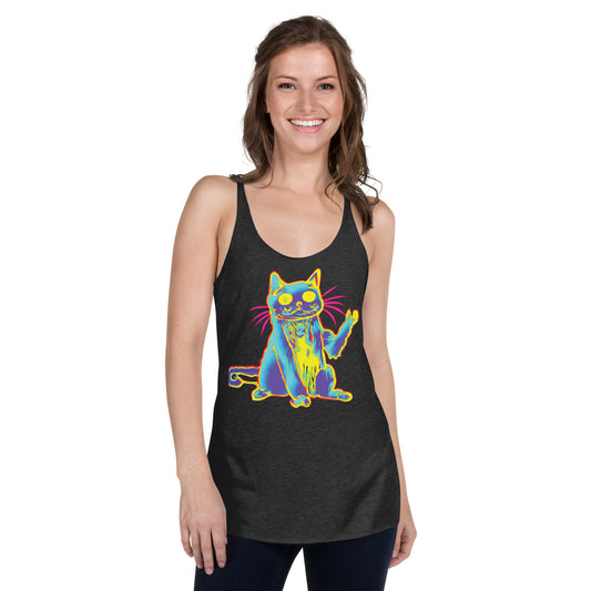 Trippy Cat -Women's Racerback Tank