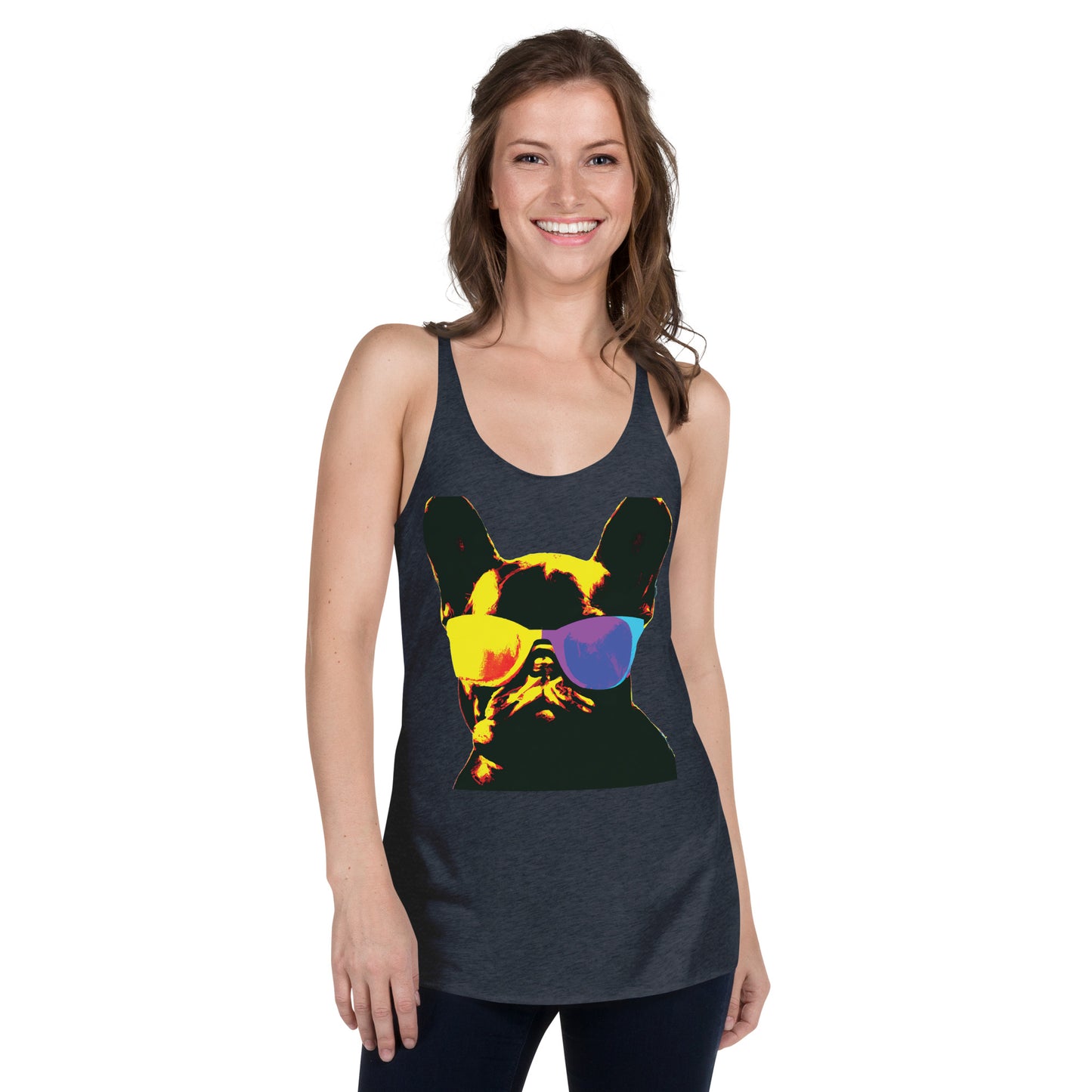 Gold Frenchie - Women's Racerback Tank