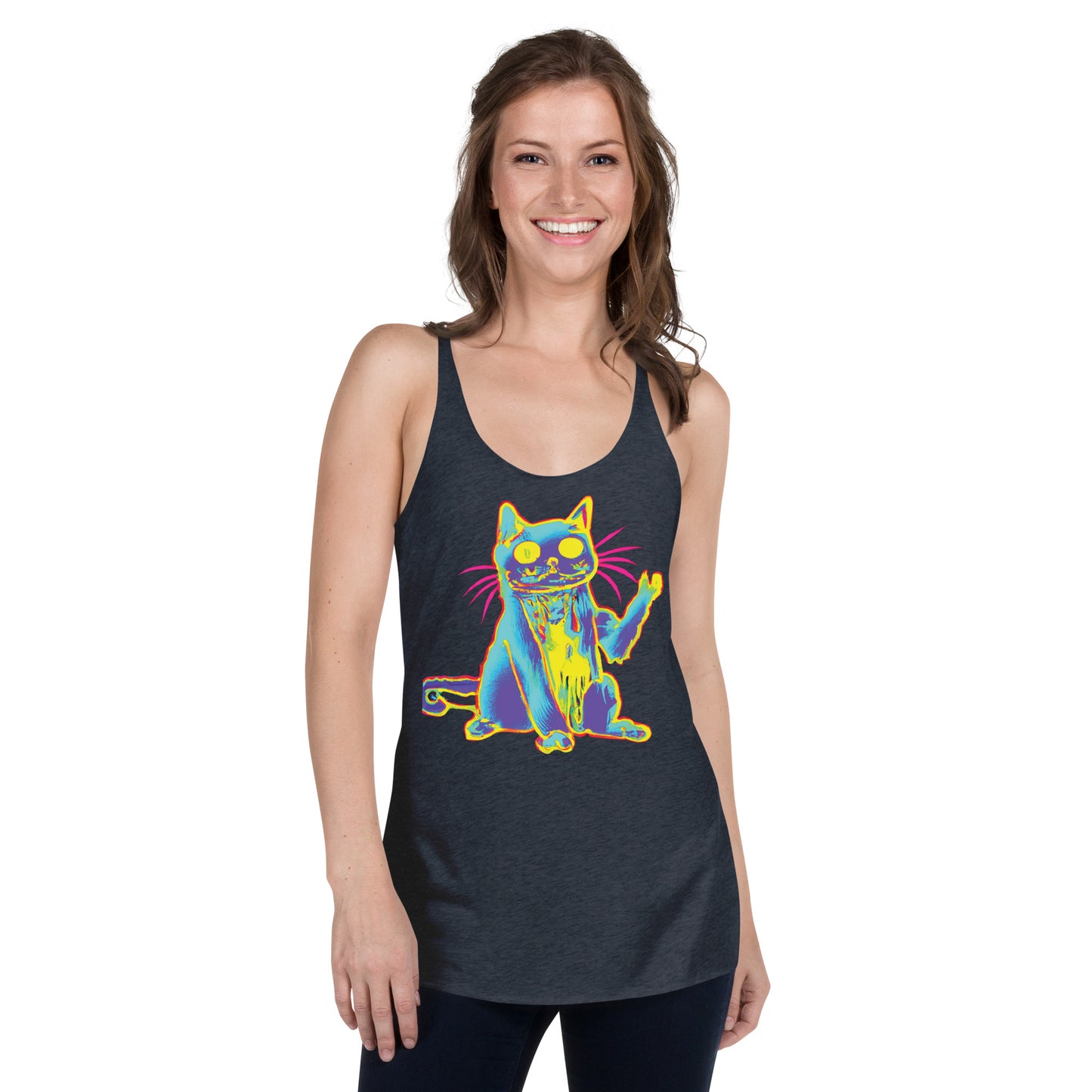 Trippy Cat -Women's Racerback Tank