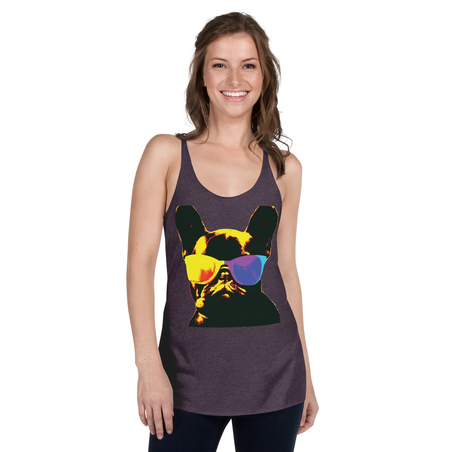 Gold Frenchie - Women's Racerback Tank