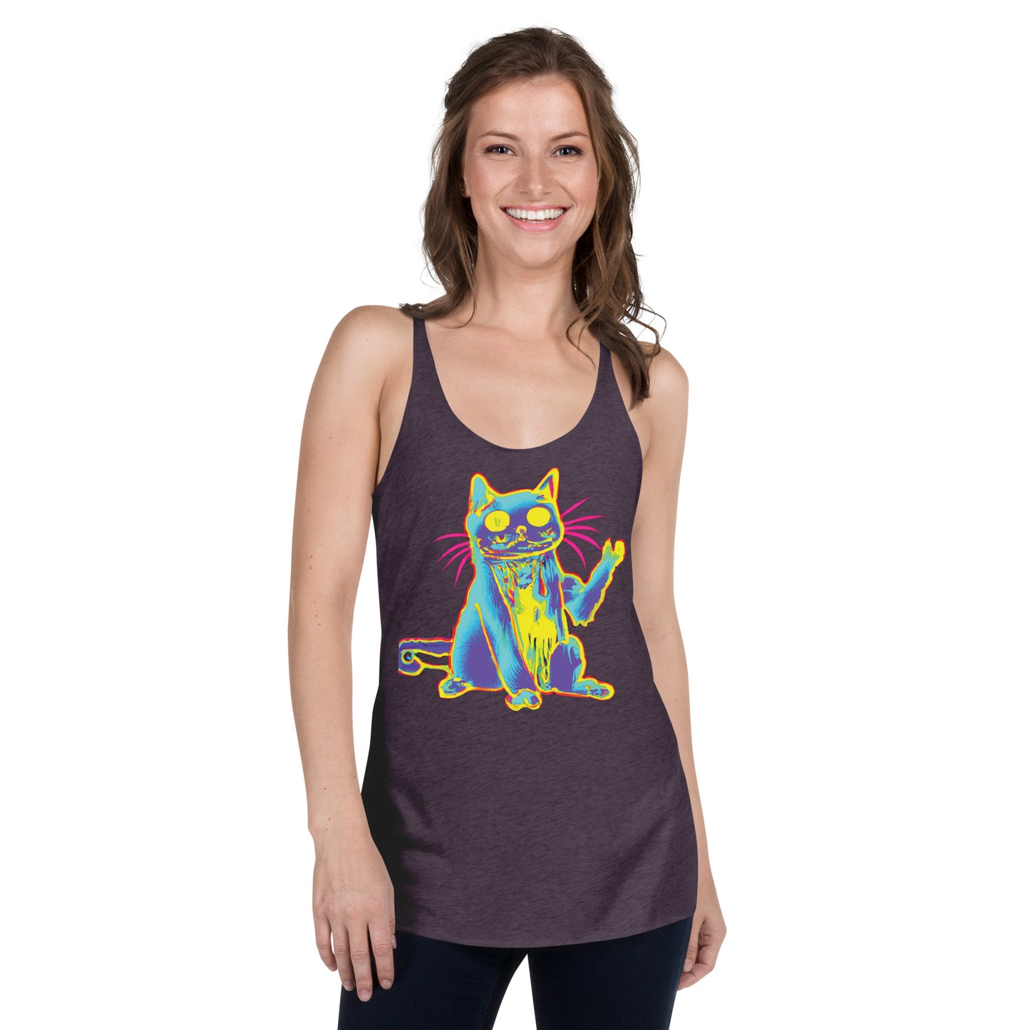 Trippy Cat -Women's Racerback Tank