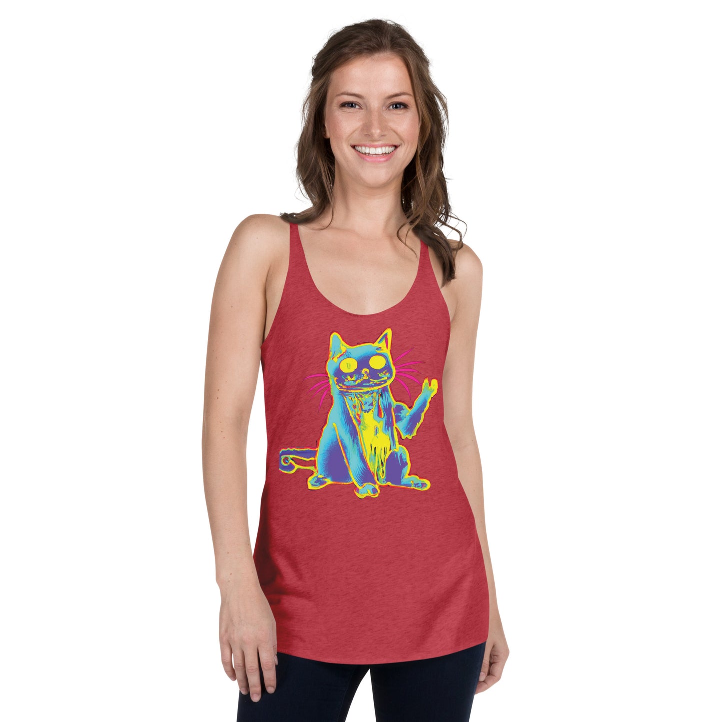 Trippy Cat -Women's Racerback Tank