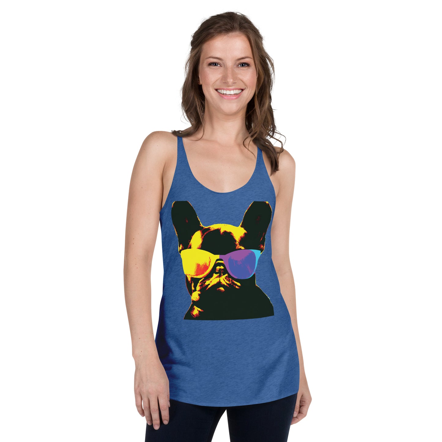 Gold Frenchie - Women's Racerback Tank