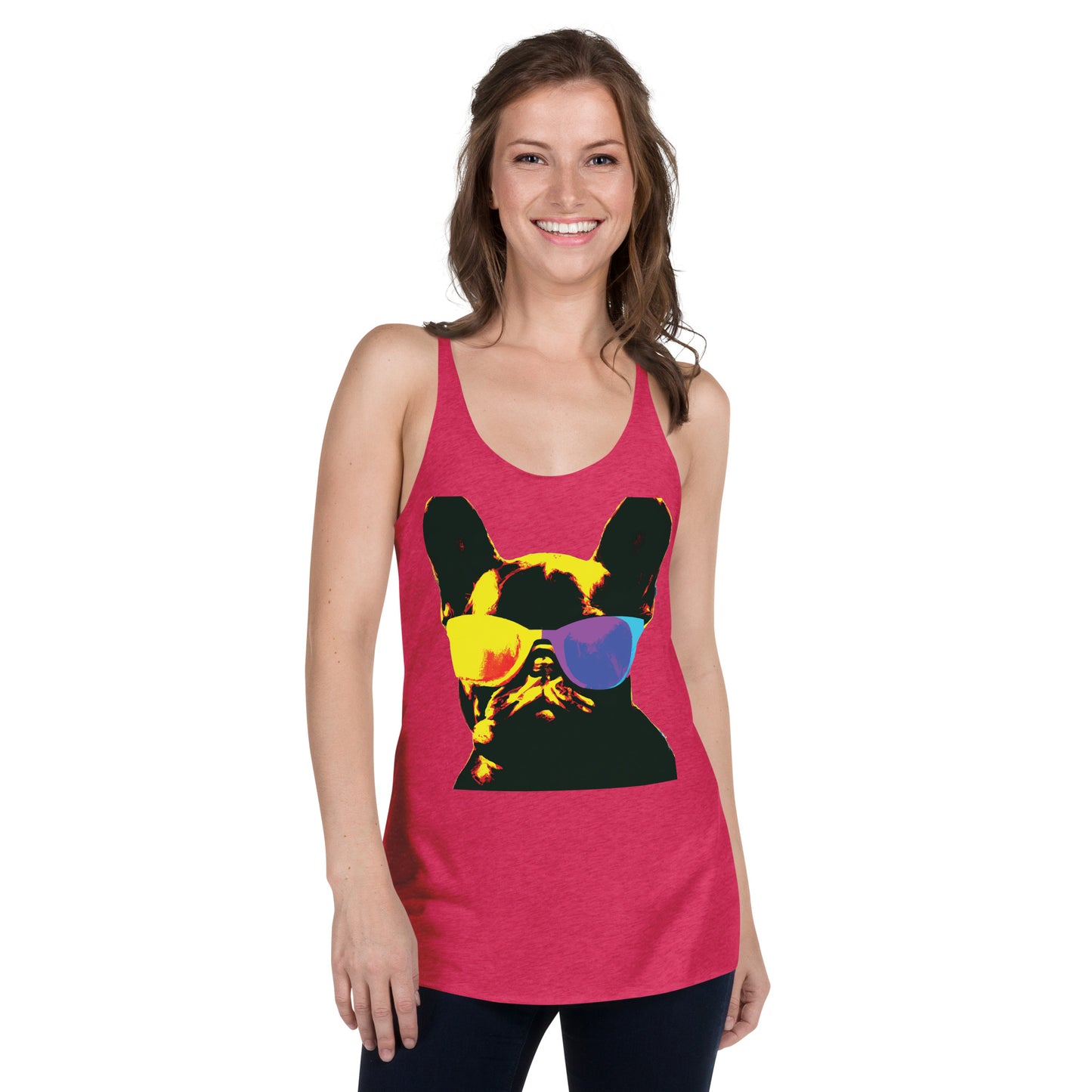 Gold Frenchie - Women's Racerback Tank