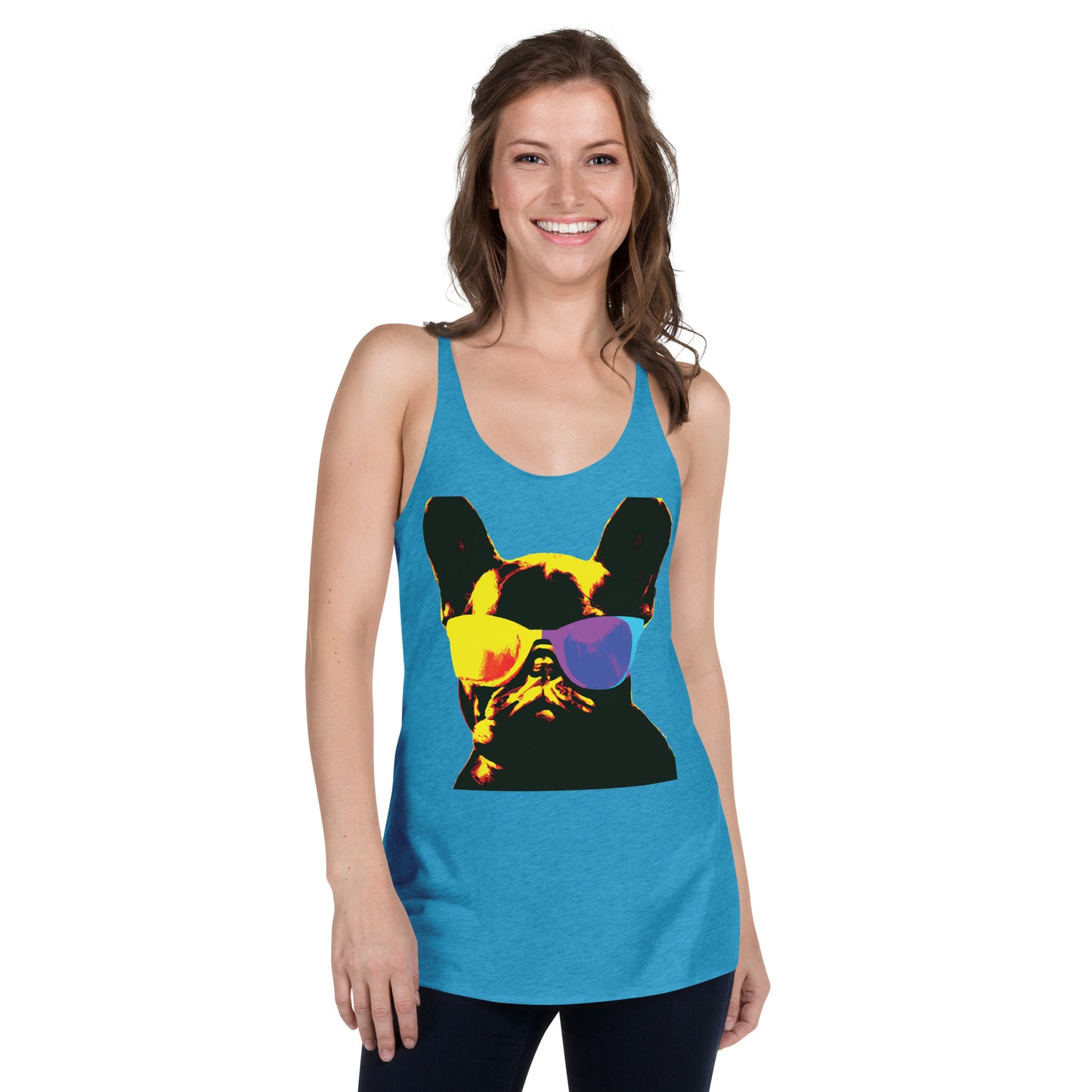 Gold Frenchie - Women's Racerback Tank