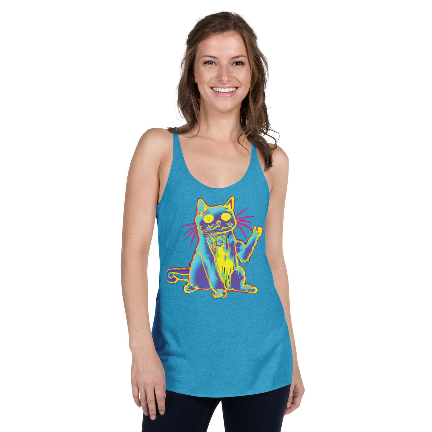 Trippy Cat -Women's Racerback Tank