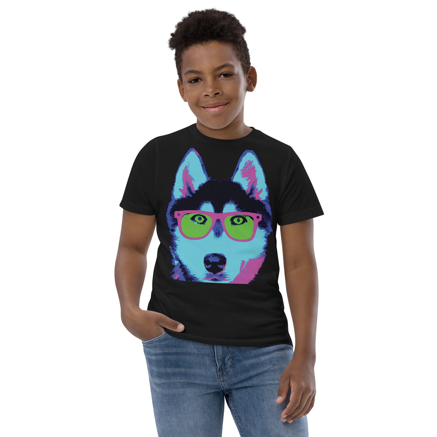 Neon Husky - Youth jersey t-shirt