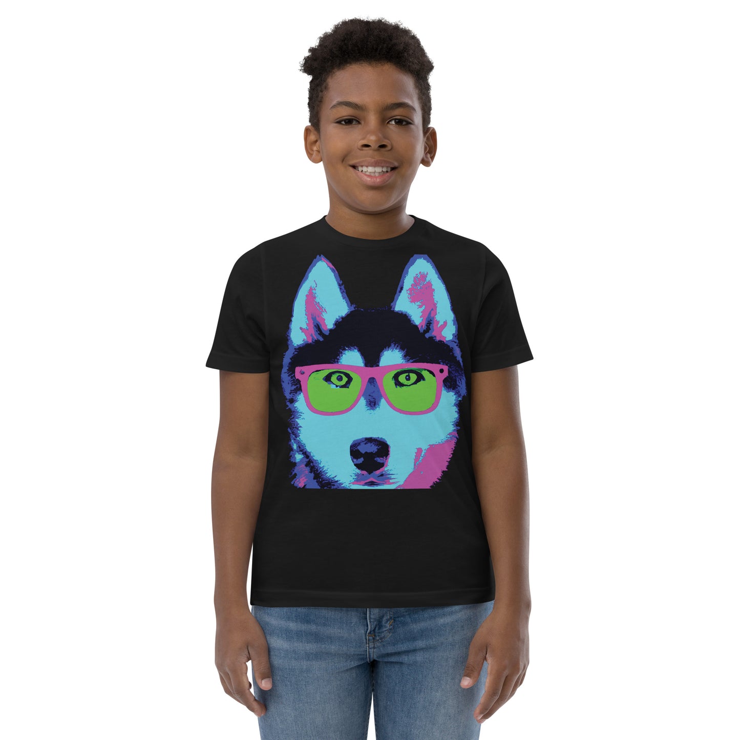 Neon Husky - Youth jersey t-shirt