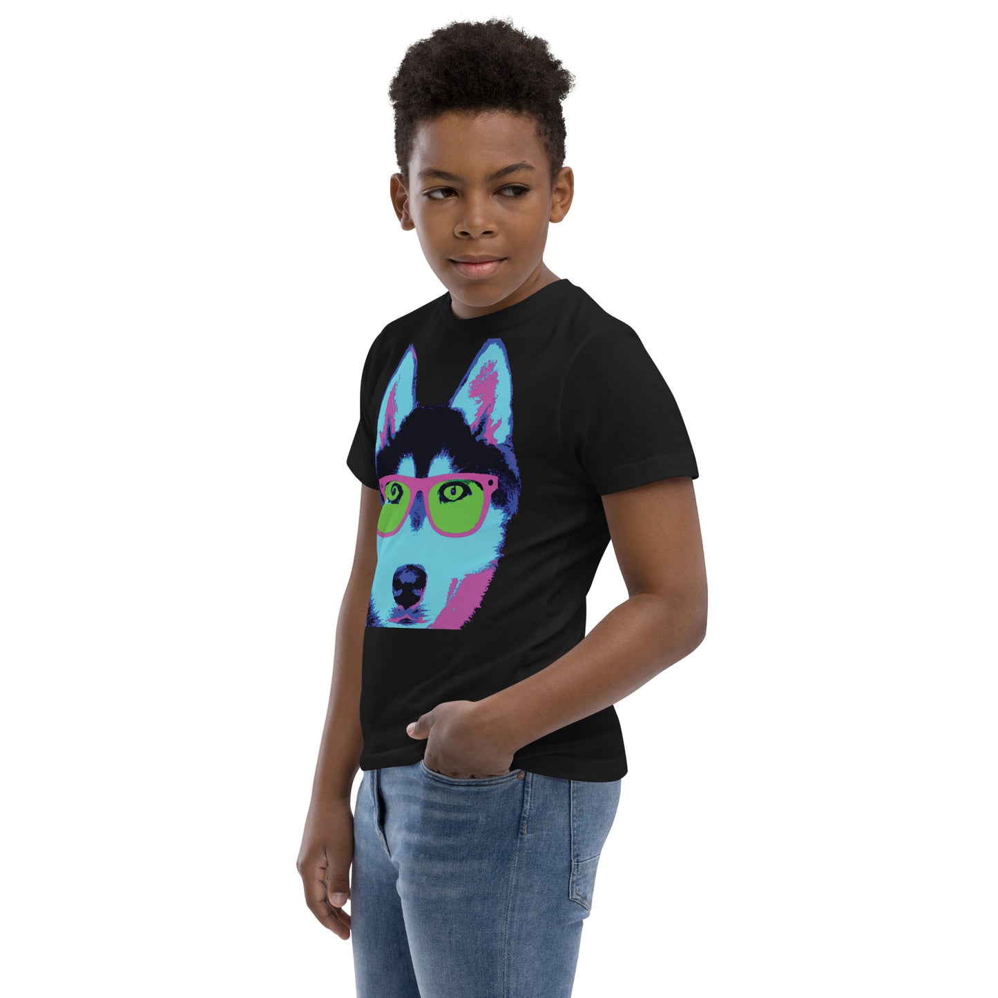 Neon Husky - Youth jersey t-shirt