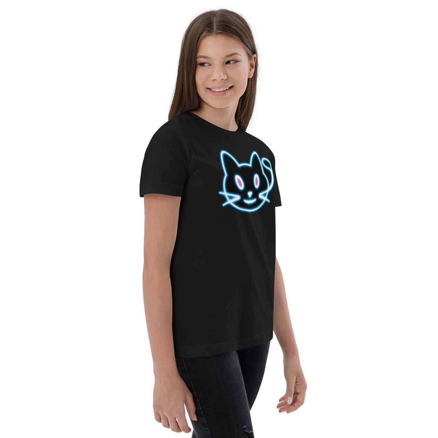 Neon Cat 2 - Youth jersey t-shirt