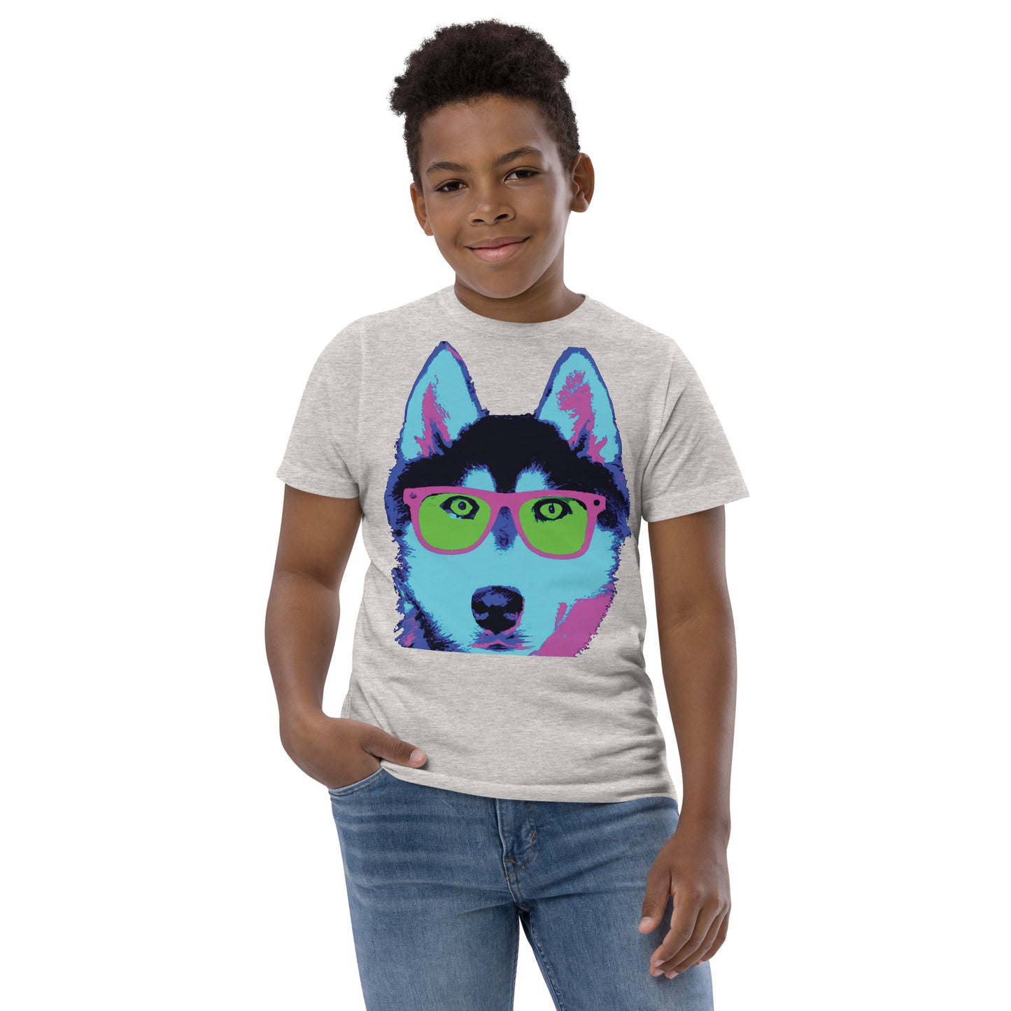 Neon Husky - Youth jersey t-shirt