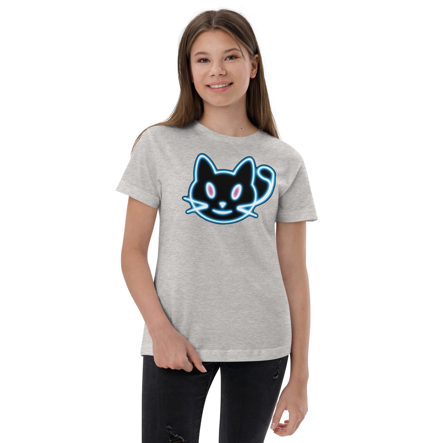 Neon Cat 2 - Youth jersey t-shirt