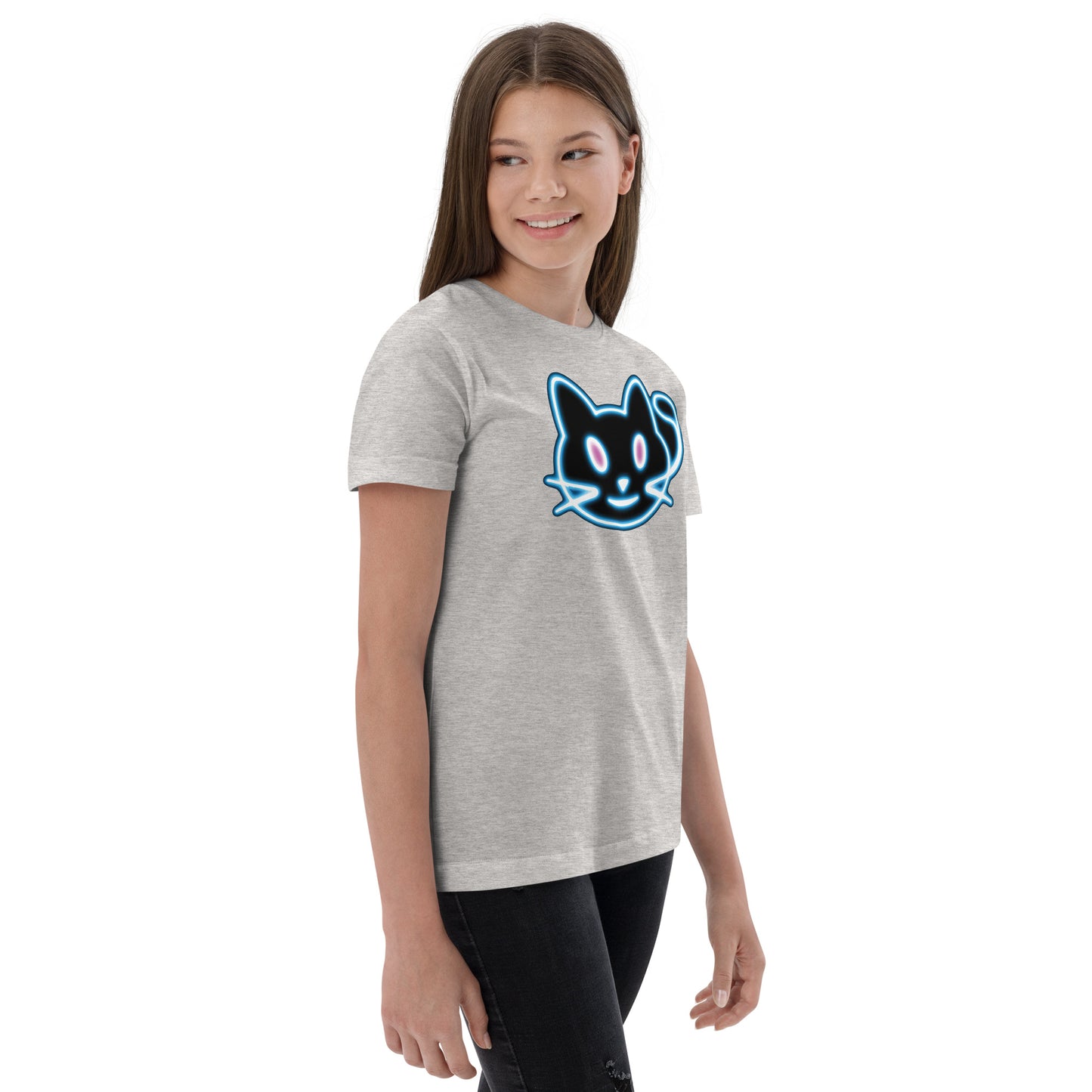 Neon Cat 2 - Youth jersey t-shirt