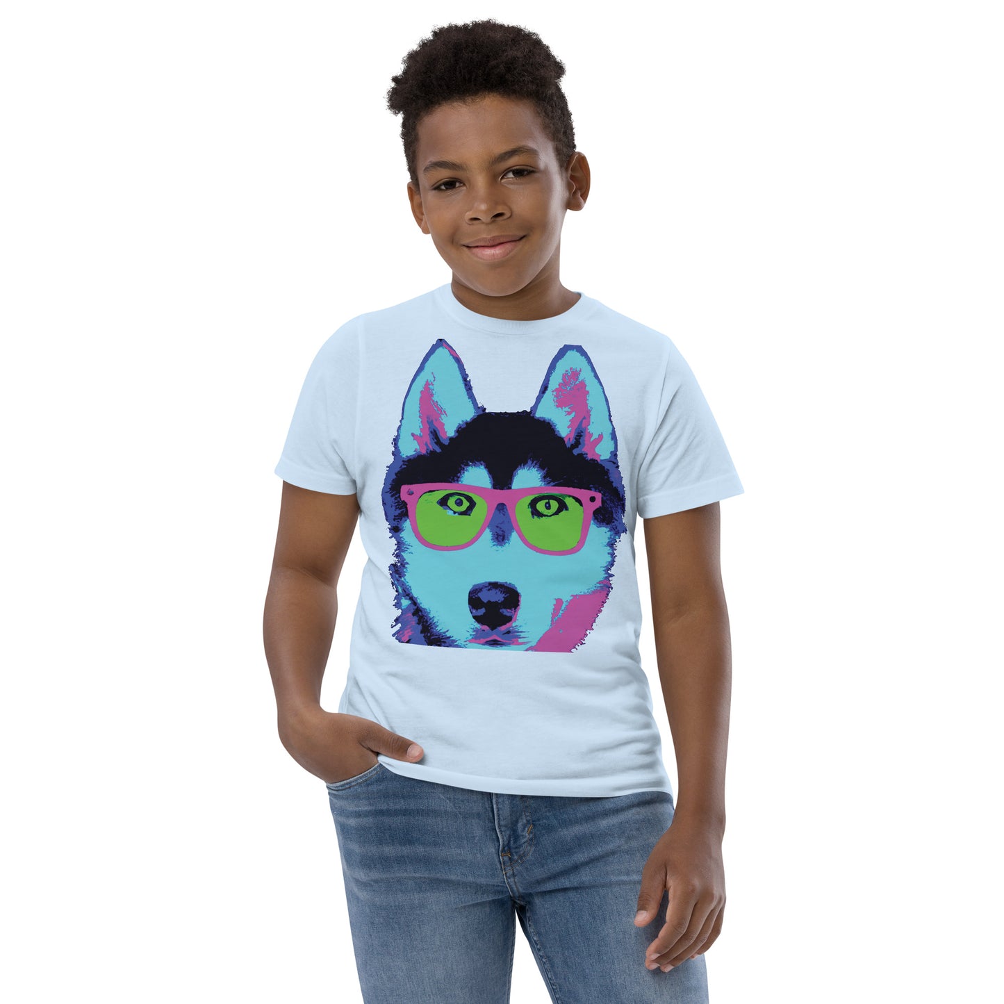 Neon Husky - Youth jersey t-shirt