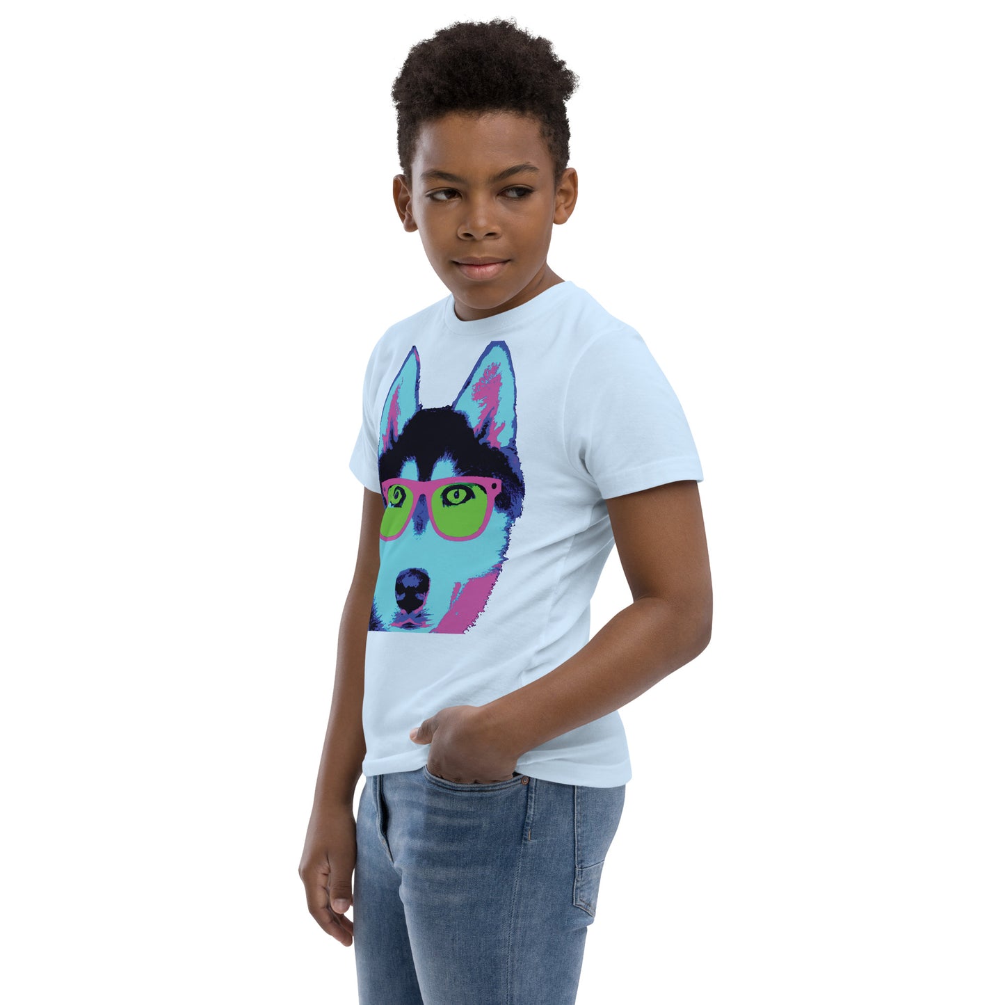 Neon Husky - Youth jersey t-shirt