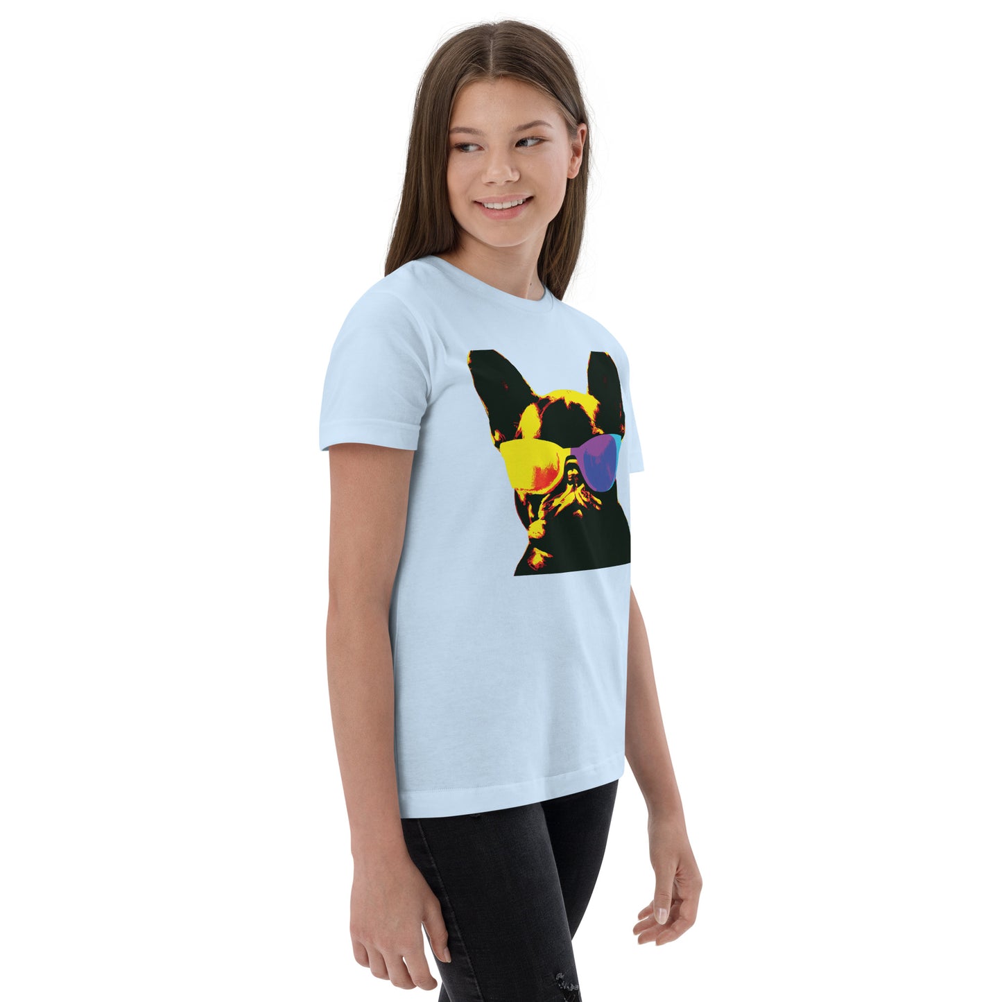 Gold Frenchie - Youth jersey t-shirt