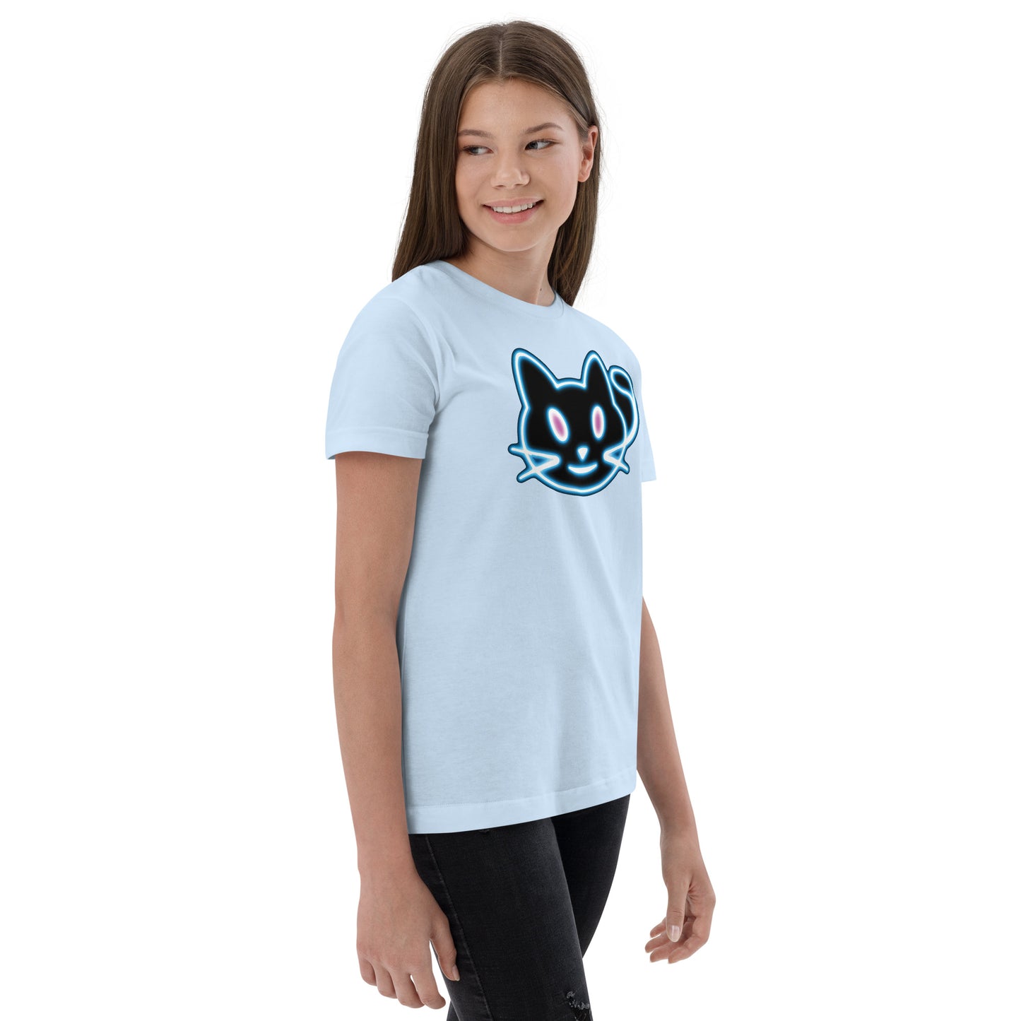 Neon Cat 2 - Youth jersey t-shirt