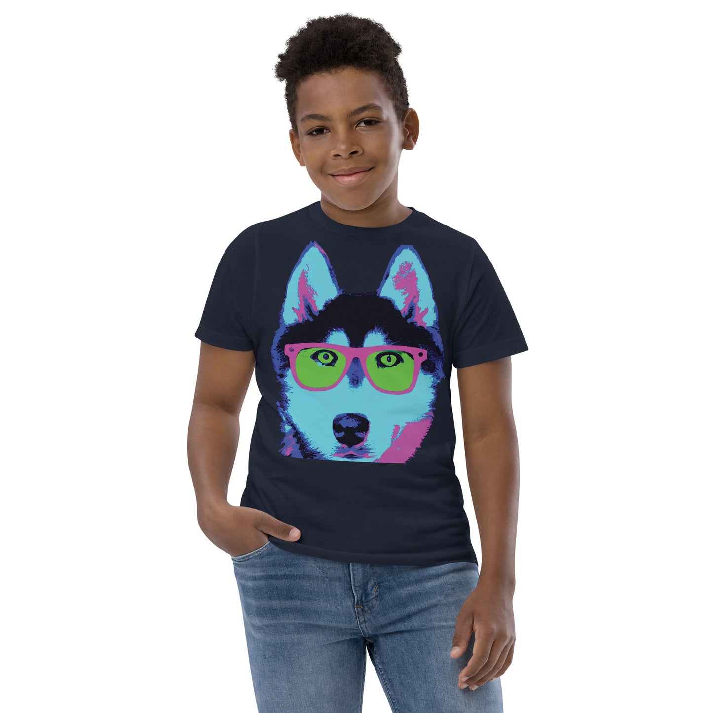 Neon Husky - Youth jersey t-shirt