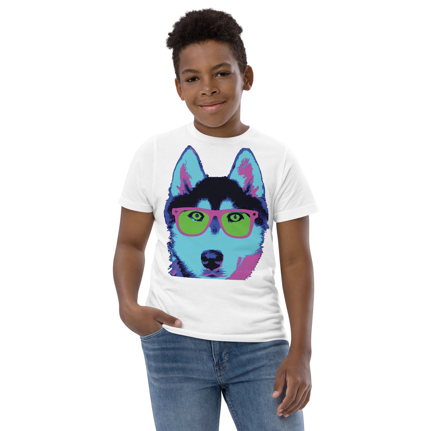 Neon Husky - Youth jersey t-shirt