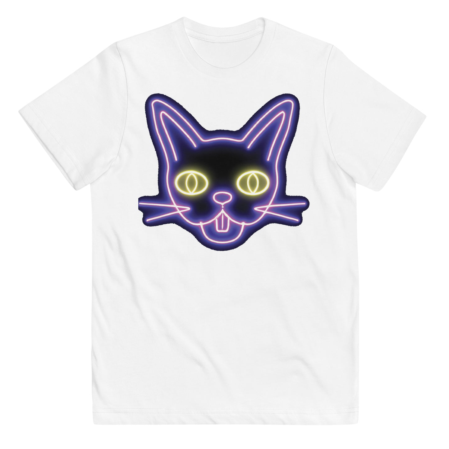 Neon Cat - Youth jersey t-shirt