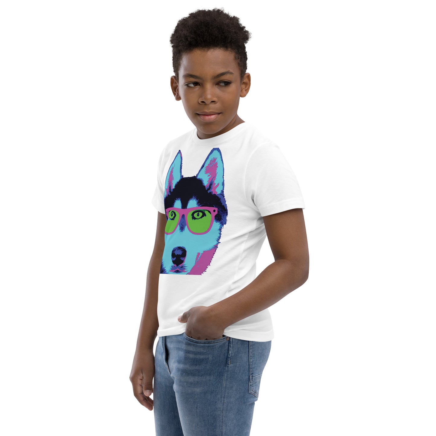 Neon Husky - Youth jersey t-shirt